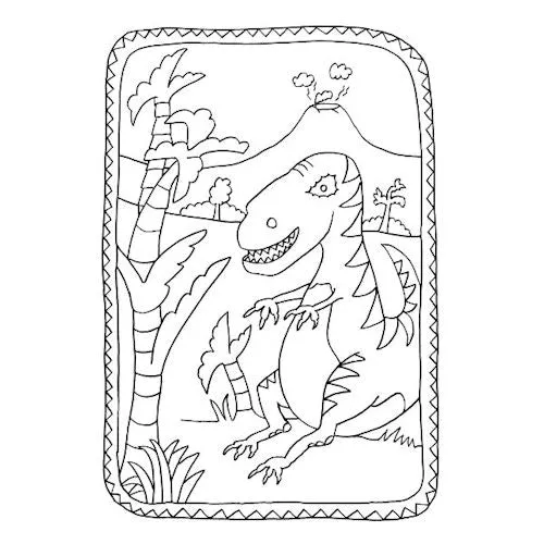 A4 My Wild Dragon & Dinosaur Colouring Book - Exciting Designs High Quality Young Adventurers