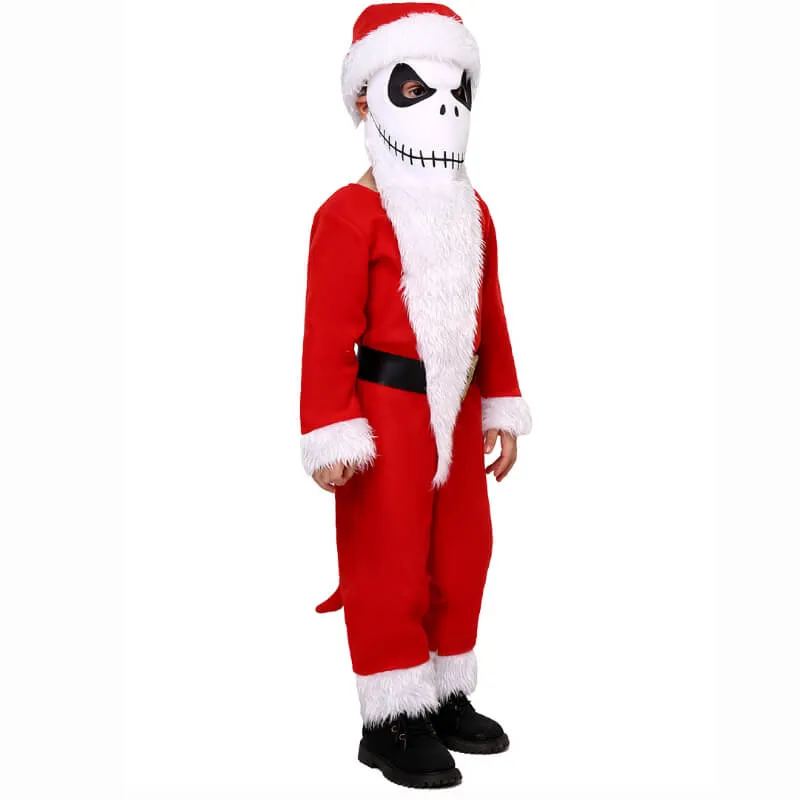 Adults Kids Jack Skellington Santa Claws Costume The Nightmare Before Christmas Mask with Hat