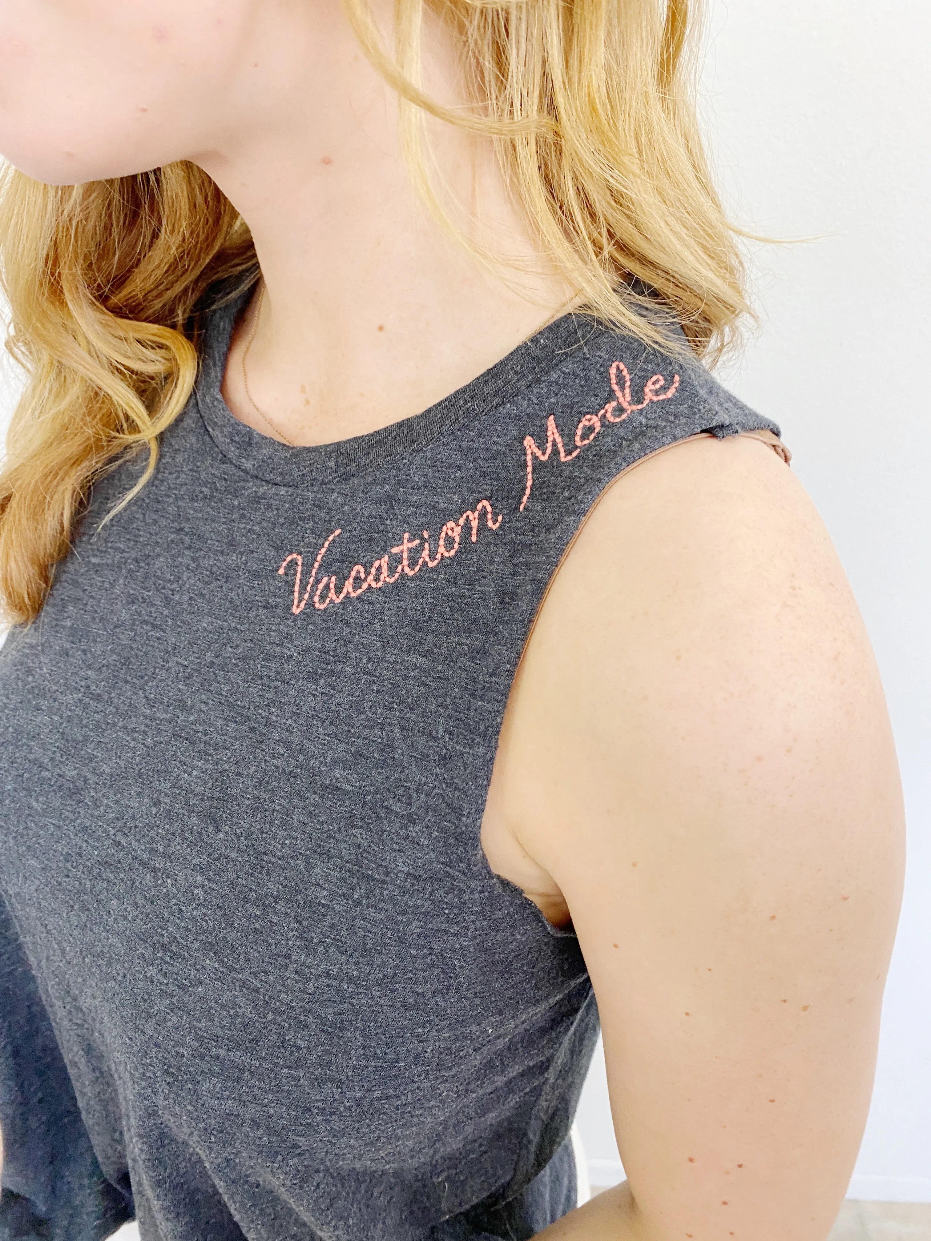 Aero Vacation Mode Muscle Tank Top Medium