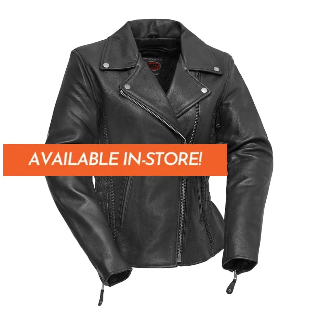 Allure Women's Motorcycle Leather Jacket - Extreme Biker Leather