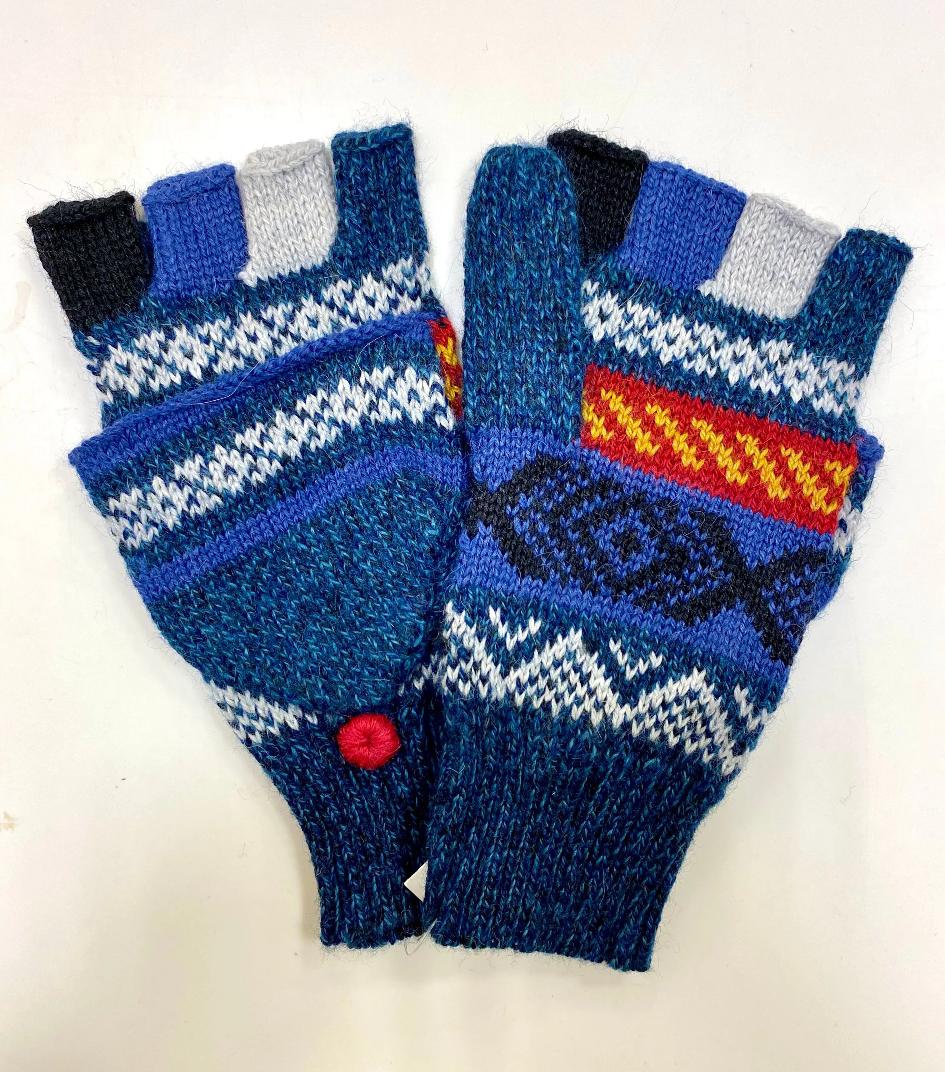 Alpaca fingerless gloves