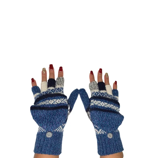 Alpaca fingerless gloves