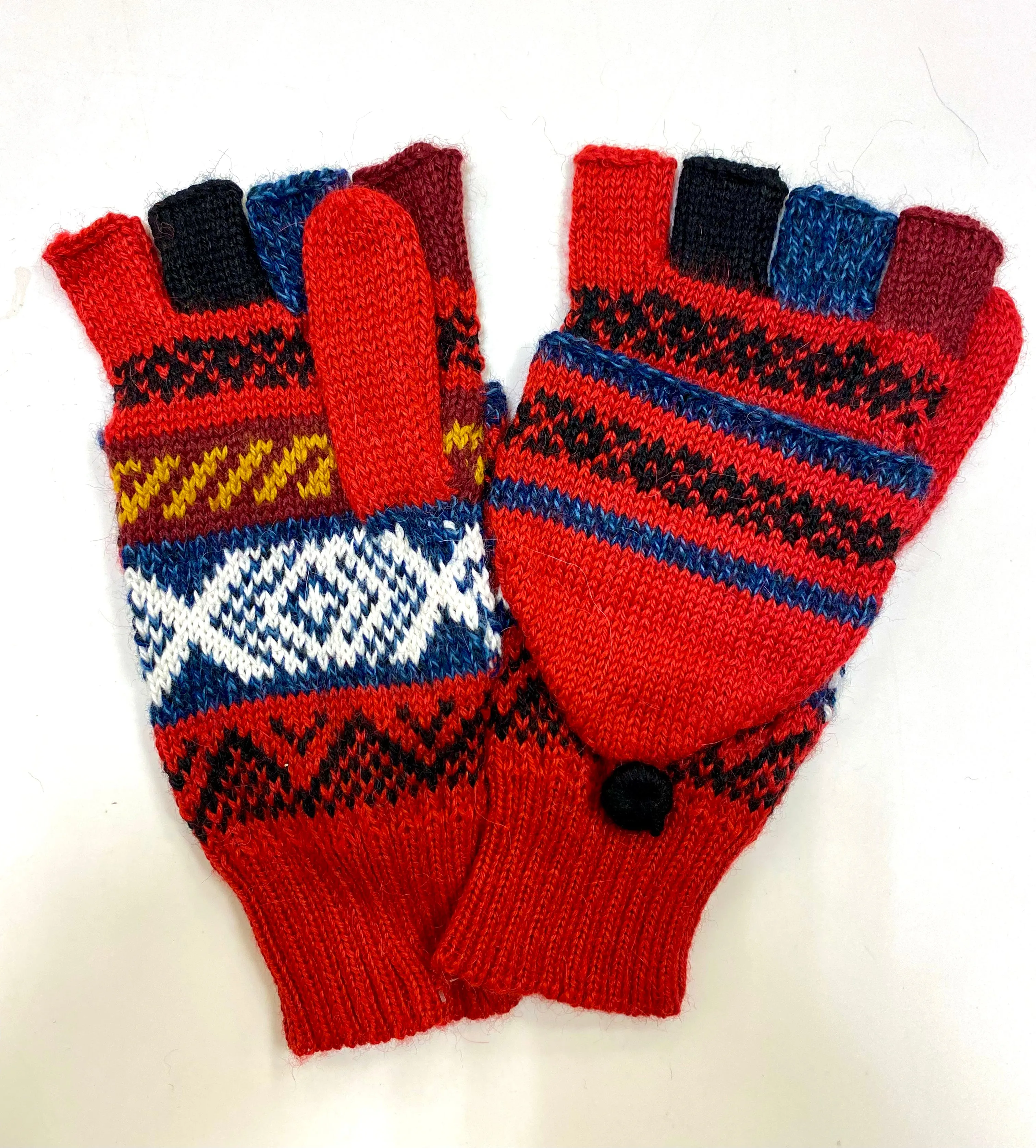 Alpaca fingerless gloves