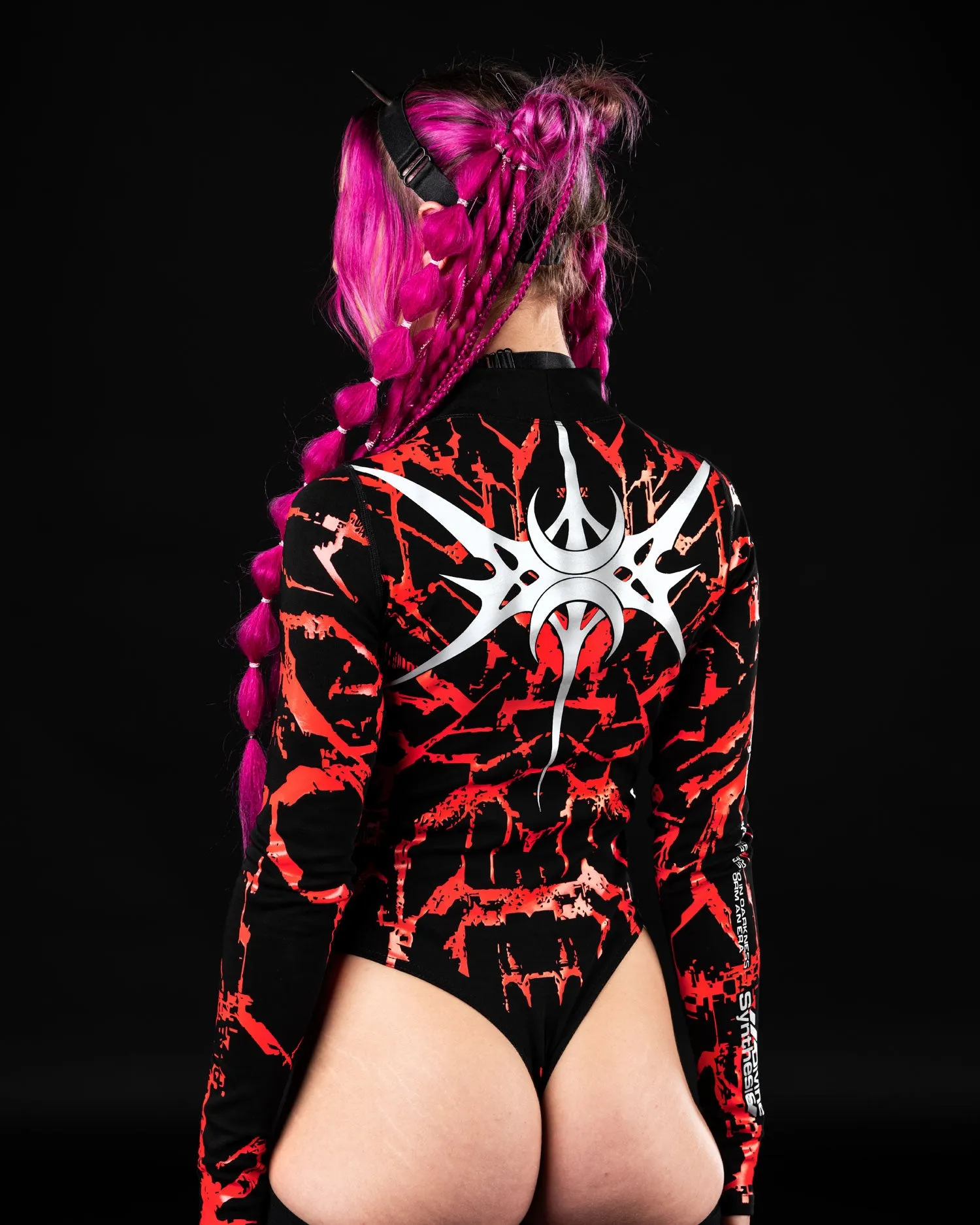AP3X-7 SPIKEZ Bodysuit ( Red )