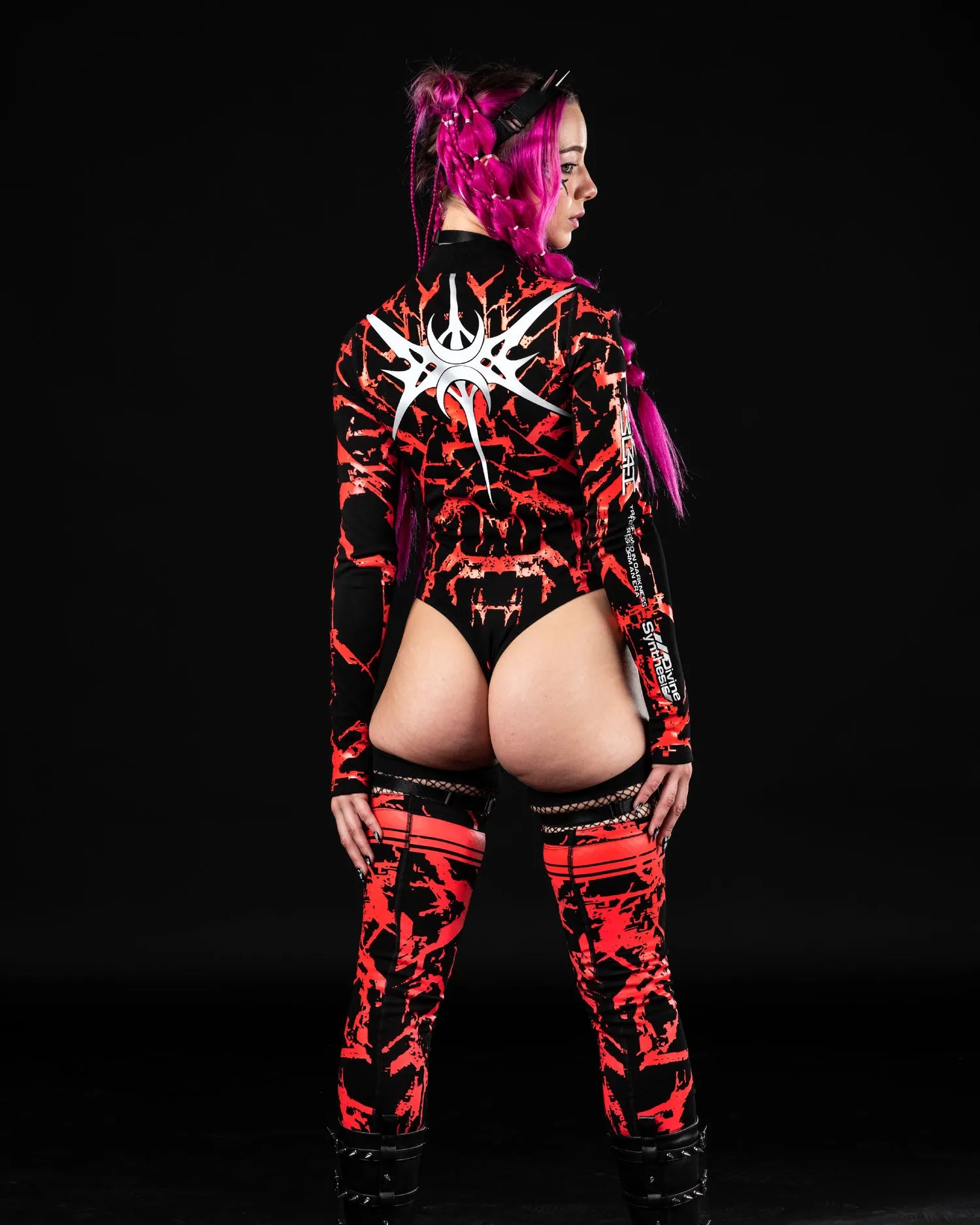 AP3X-7 SPIKEZ Bodysuit ( Red )