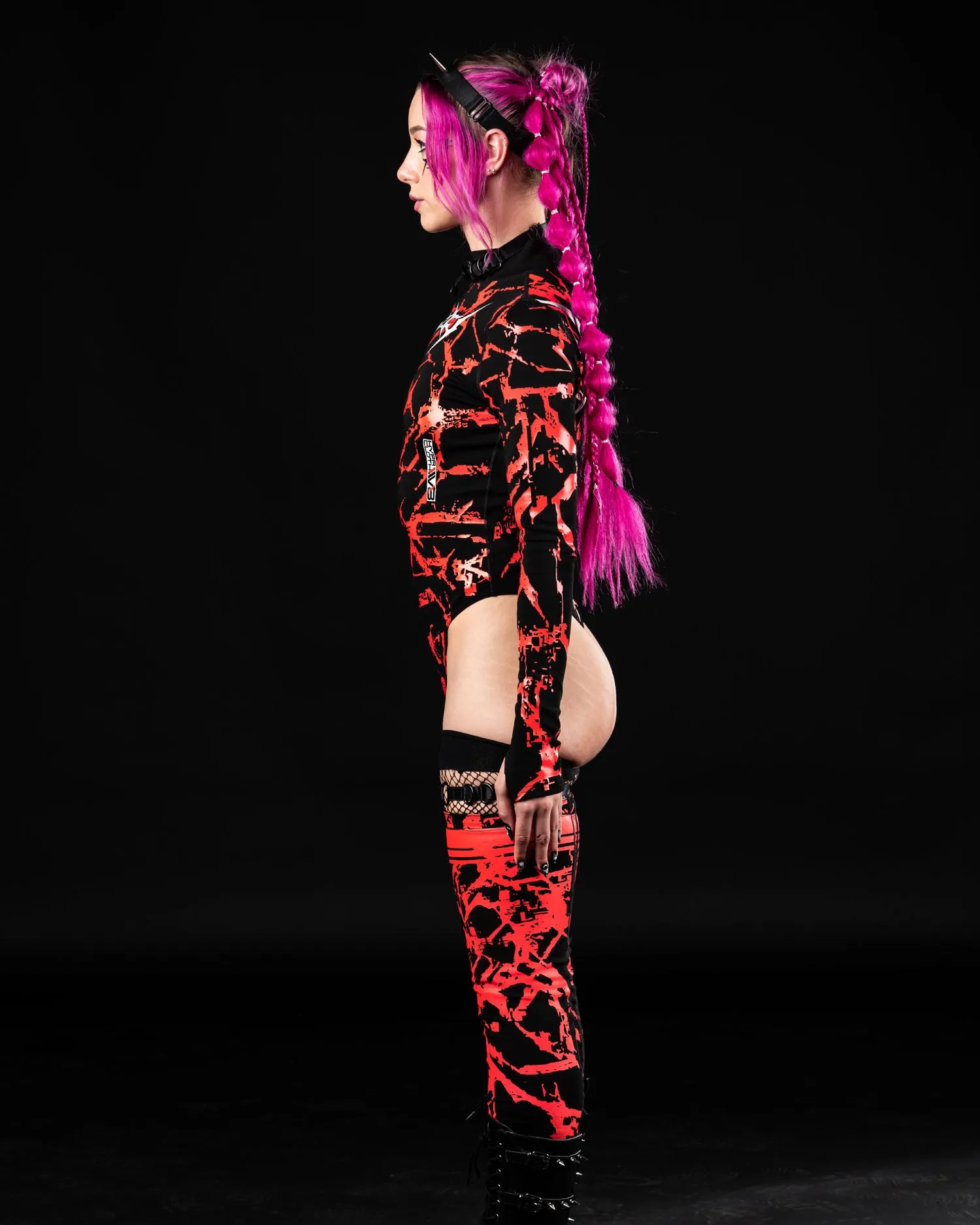AP3X-7 SPIKEZ Bodysuit ( Red )
