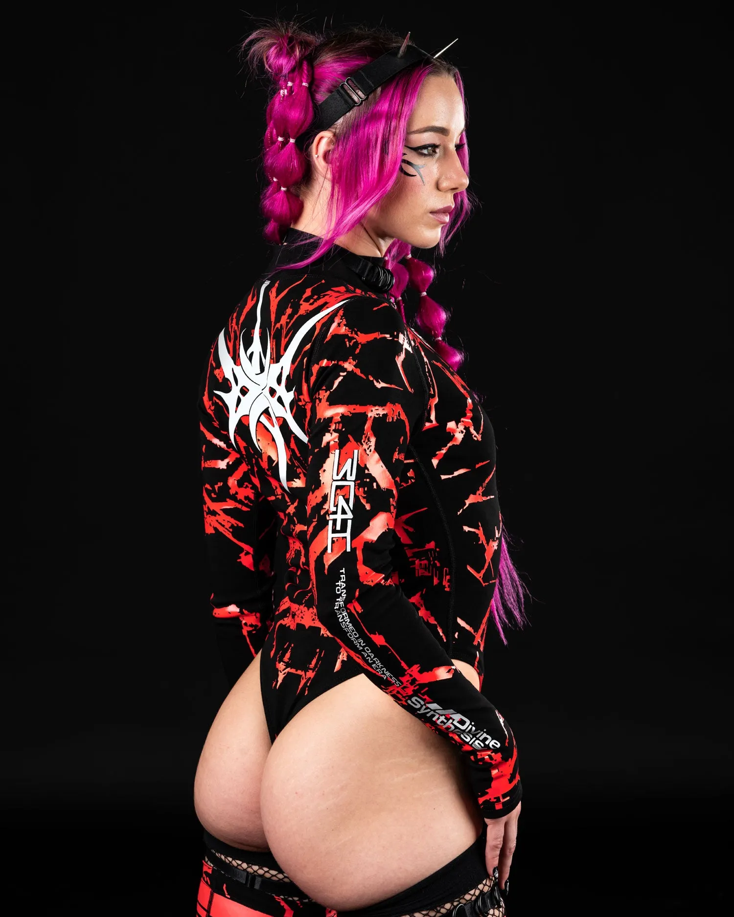 AP3X-7 SPIKEZ Bodysuit ( Red )