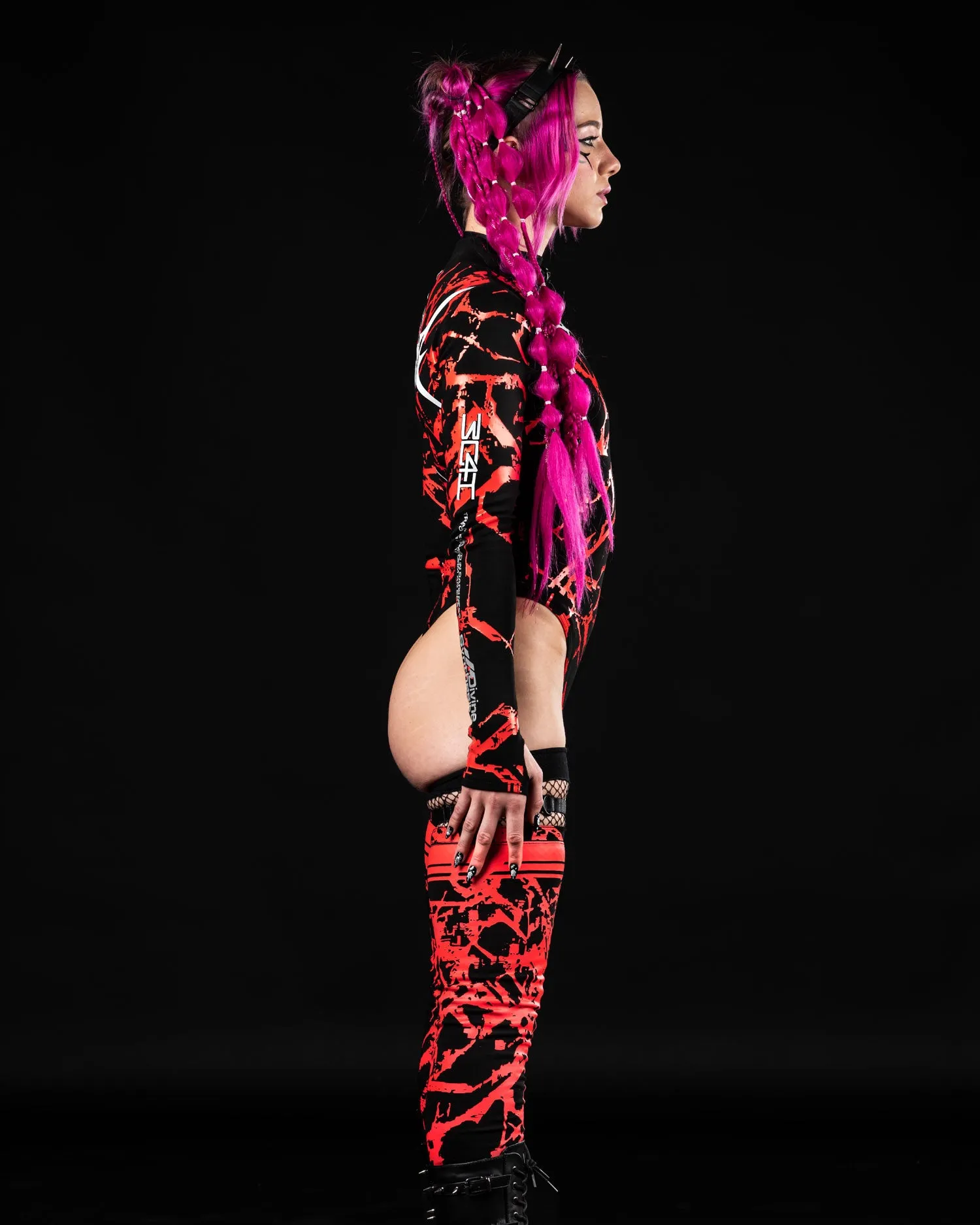 AP3X-7 SPIKEZ Bodysuit ( Red )
