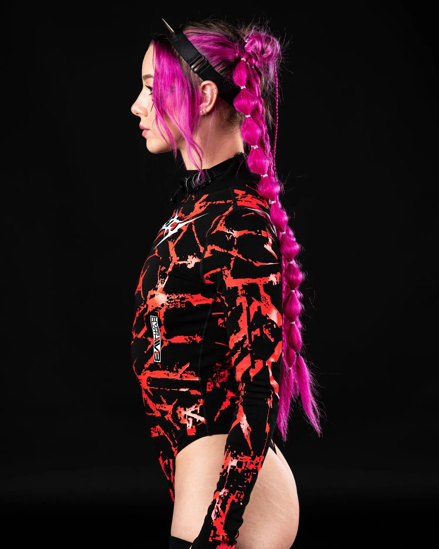 AP3X-7 SPIKEZ Bodysuit ( Red )
