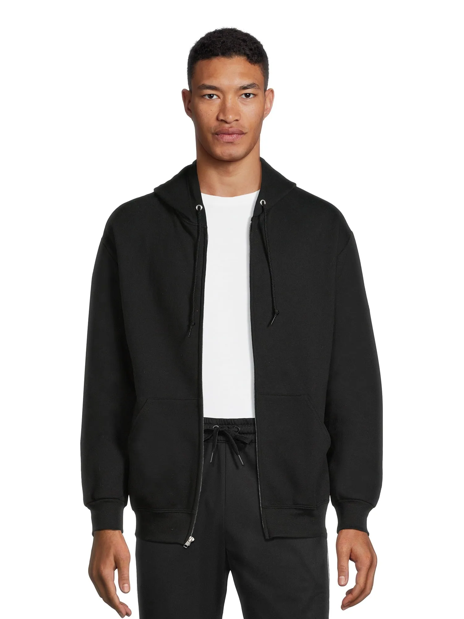 Athletic Works Men's Fleece Full Zip Hoodie Jacket, Sizes S-3XL