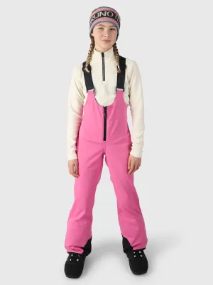 Avalanchy Girls Ski Bib Snow Pants | Pink