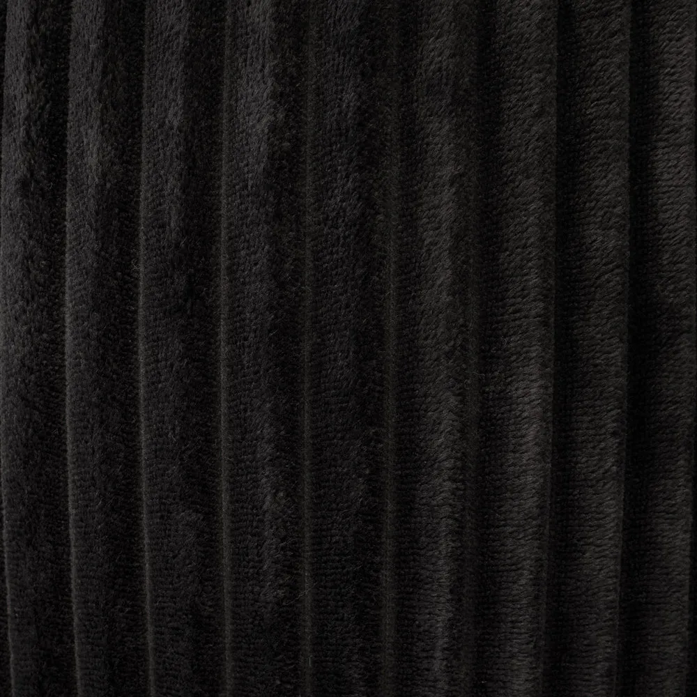 Bambury Channel Fleece Robe Charcoal