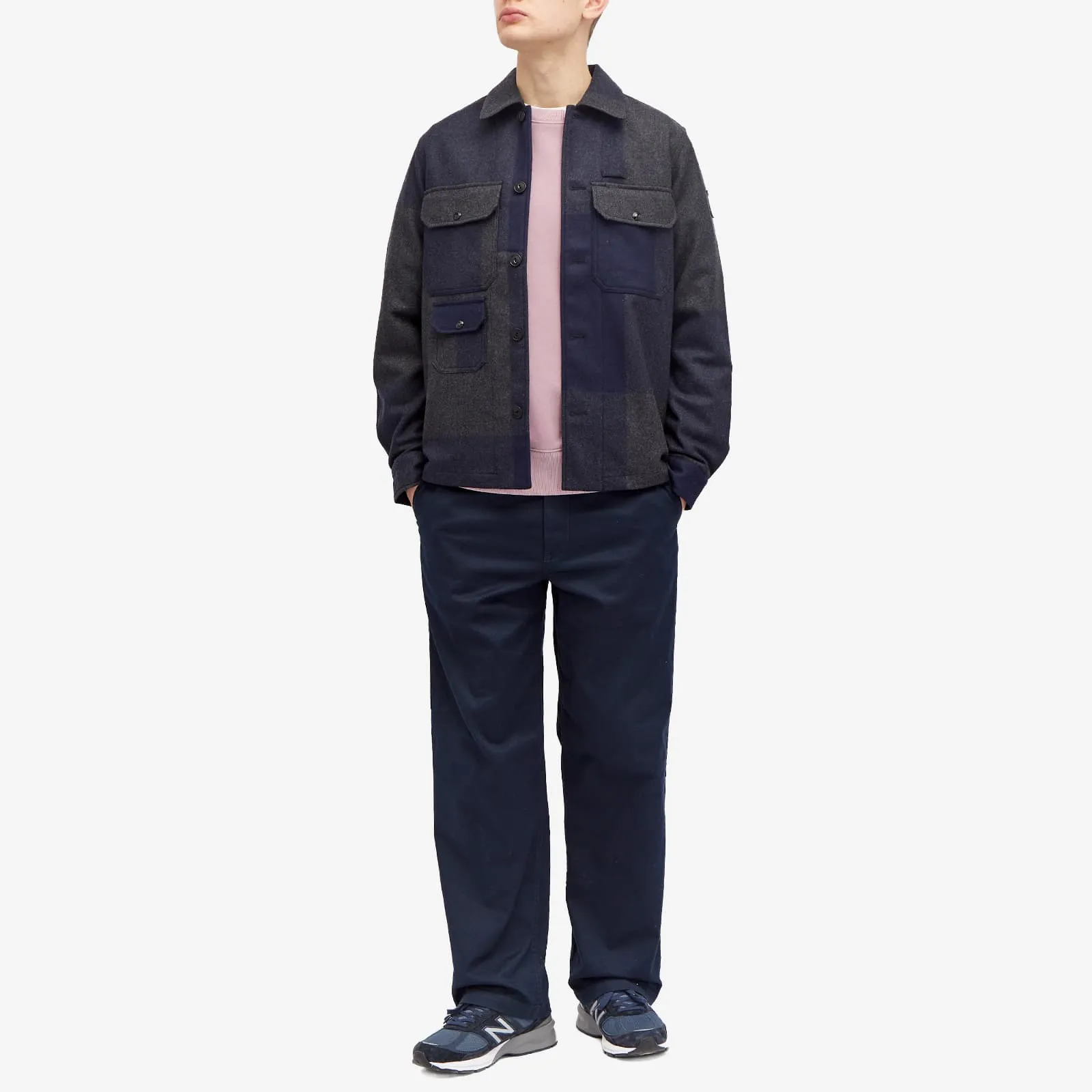 Belstaff Forge Overshirt, Navy & Charcoal