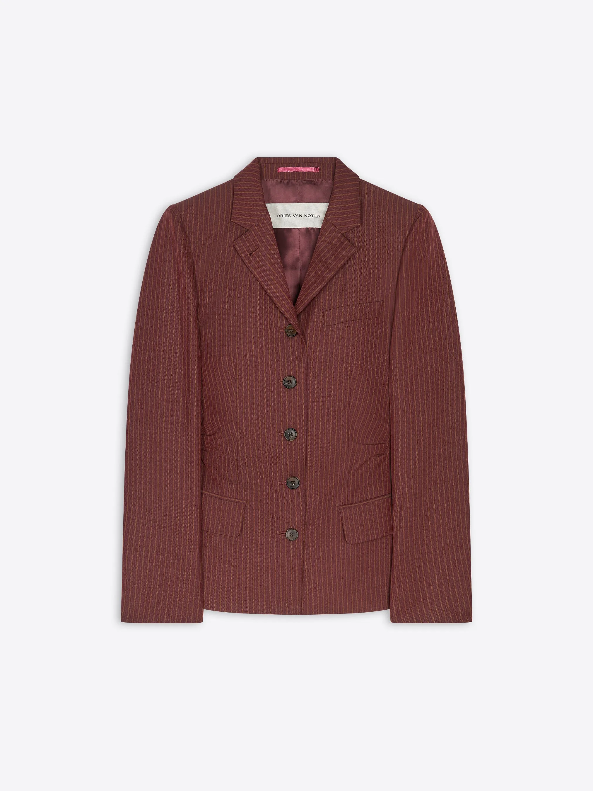 Belted wool blazer
