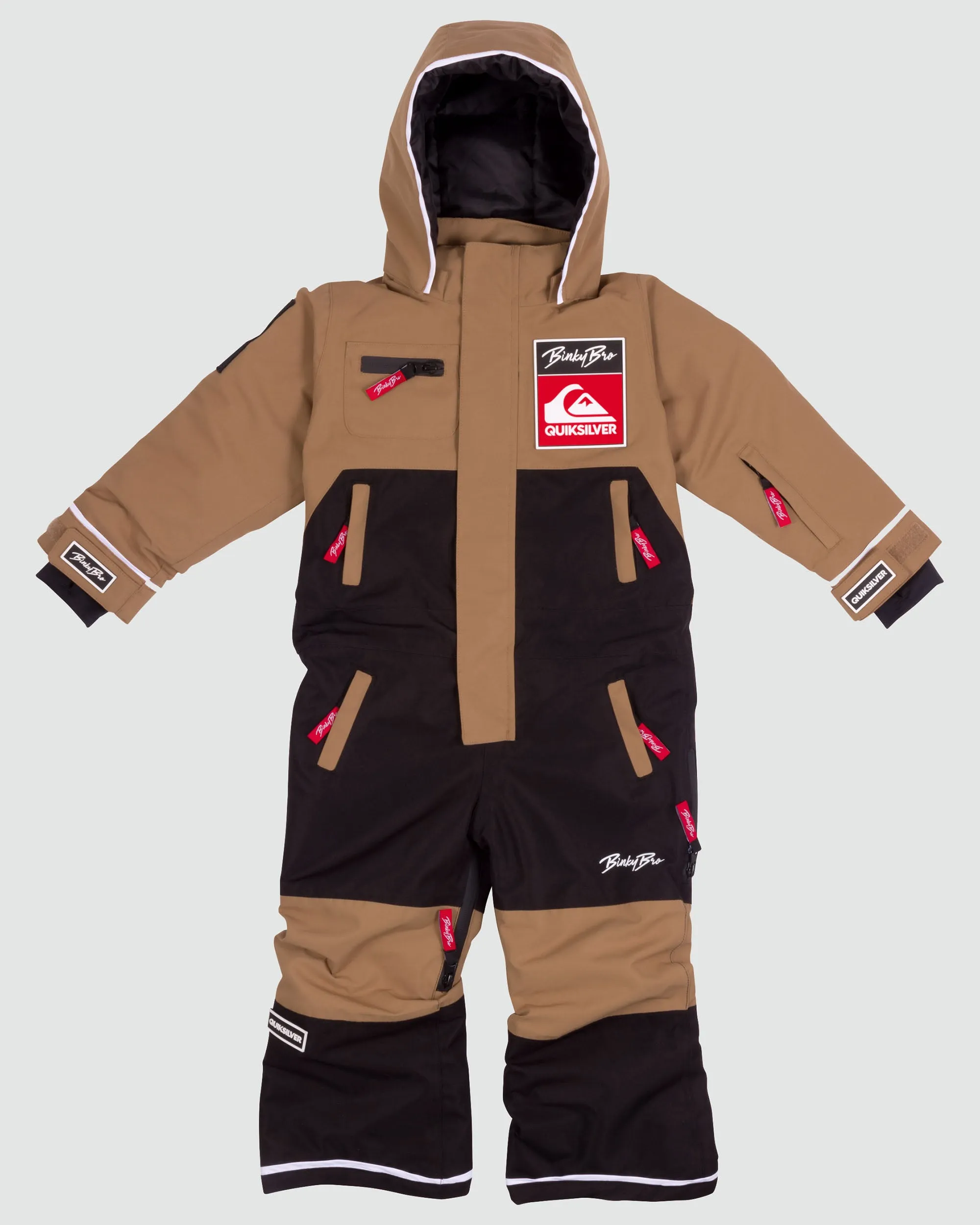 BinkyBro x Quiksilver 99-90 Snowsuit - Beige/Black