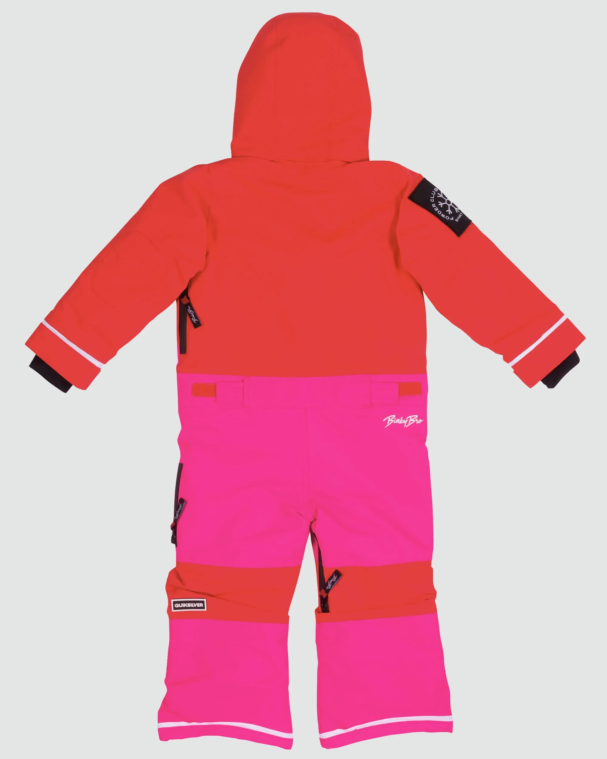 BinkyBro x Quiksilver 99-90 Snowsuit - Ruby/Pink