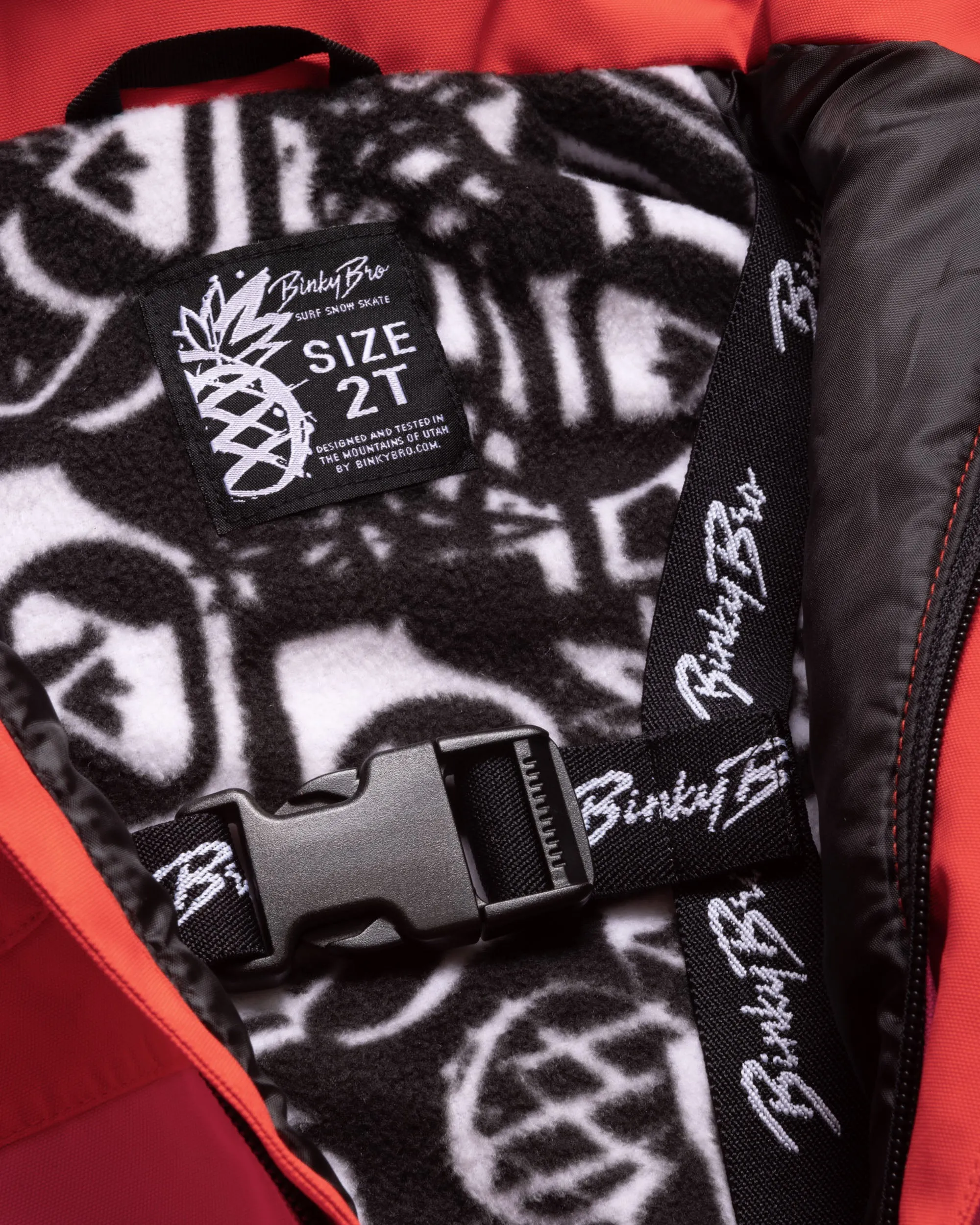 BinkyBro x Quiksilver 99-90 Snowsuit - Ruby/Pink