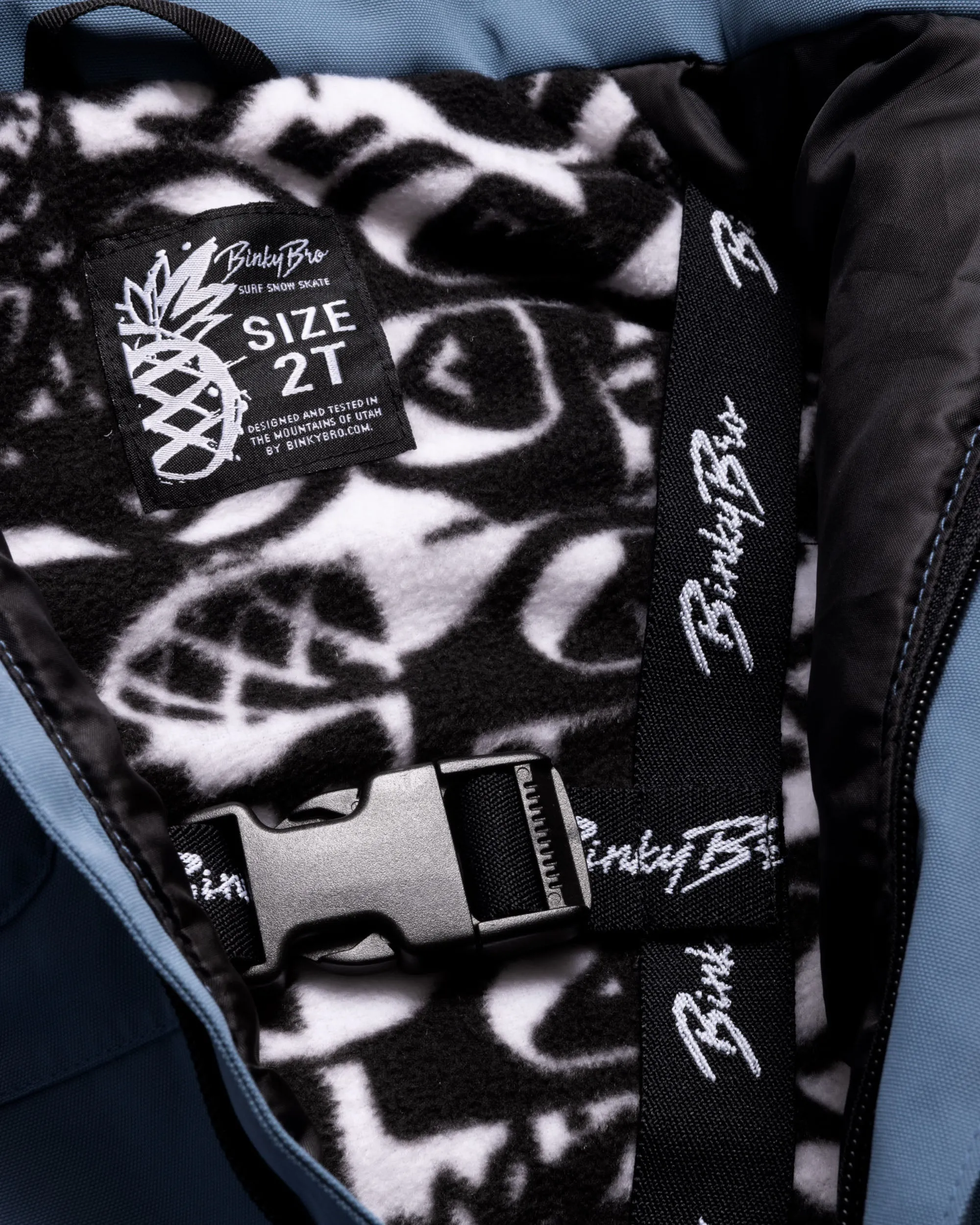BinkyBro x Quiksilver 99-90 Snowsuit - Slate/White
