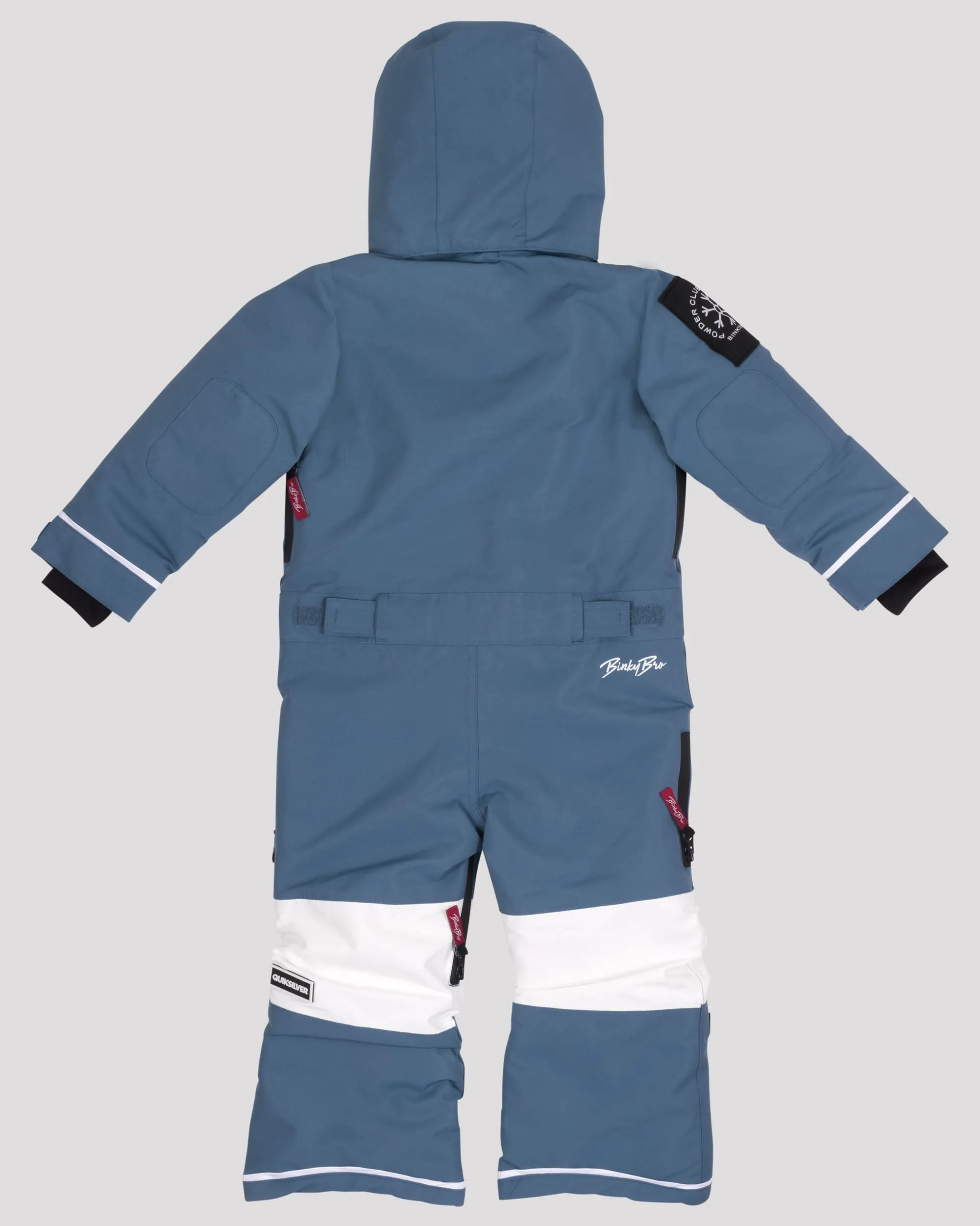 BinkyBro x Quiksilver 99-90 Snowsuit - Slate/White