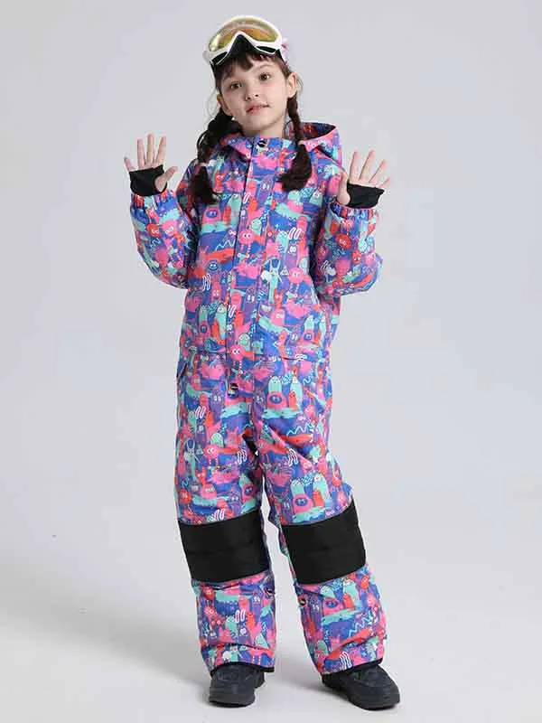 Boy & Girls Animal World One Piece Snowsuits