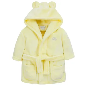Boys Lemon Super Soft Hooded Dressing Gown (0-6 Months)-18C716