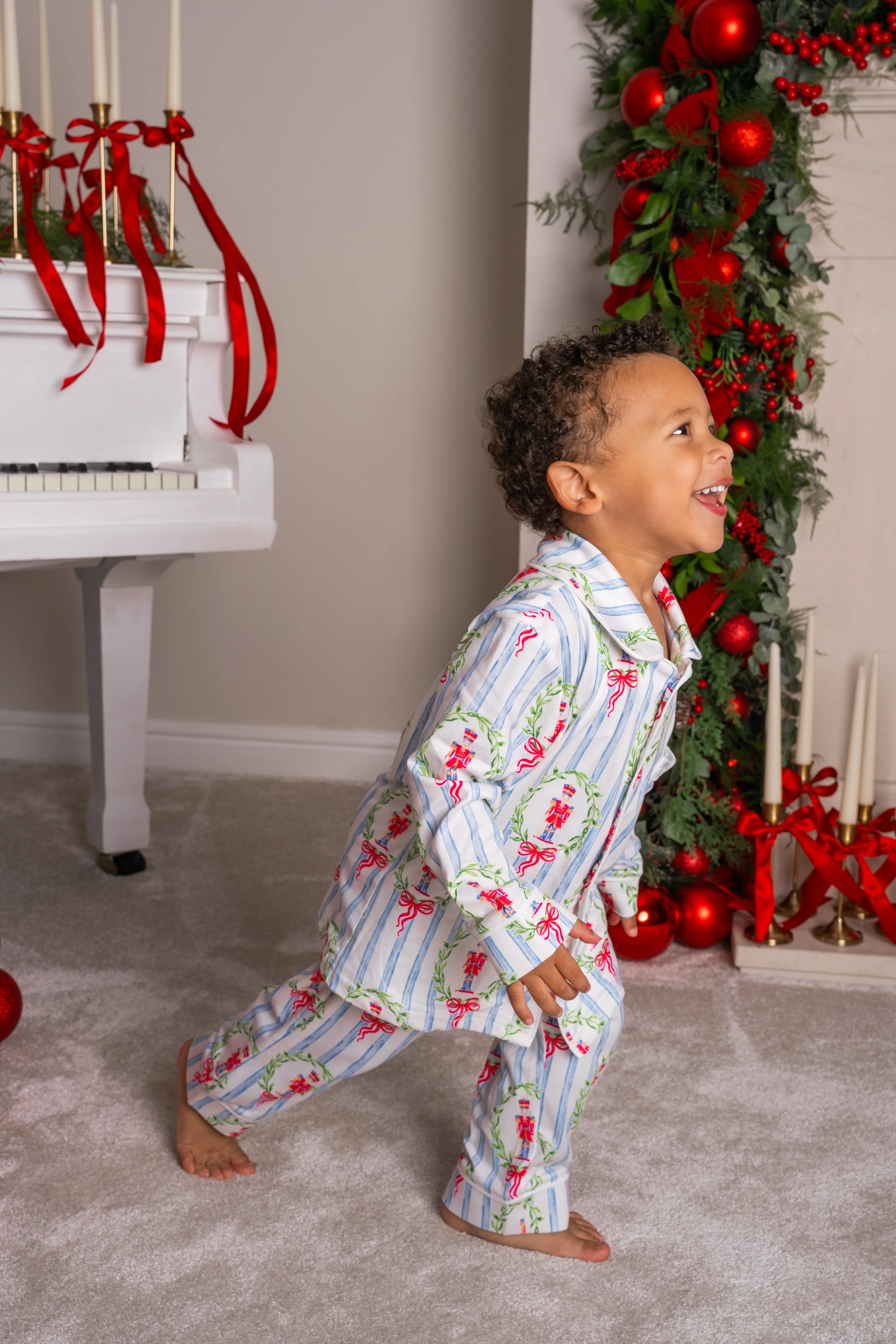 Boys Personalised Nutcracker Luxury Jersey Pants Set