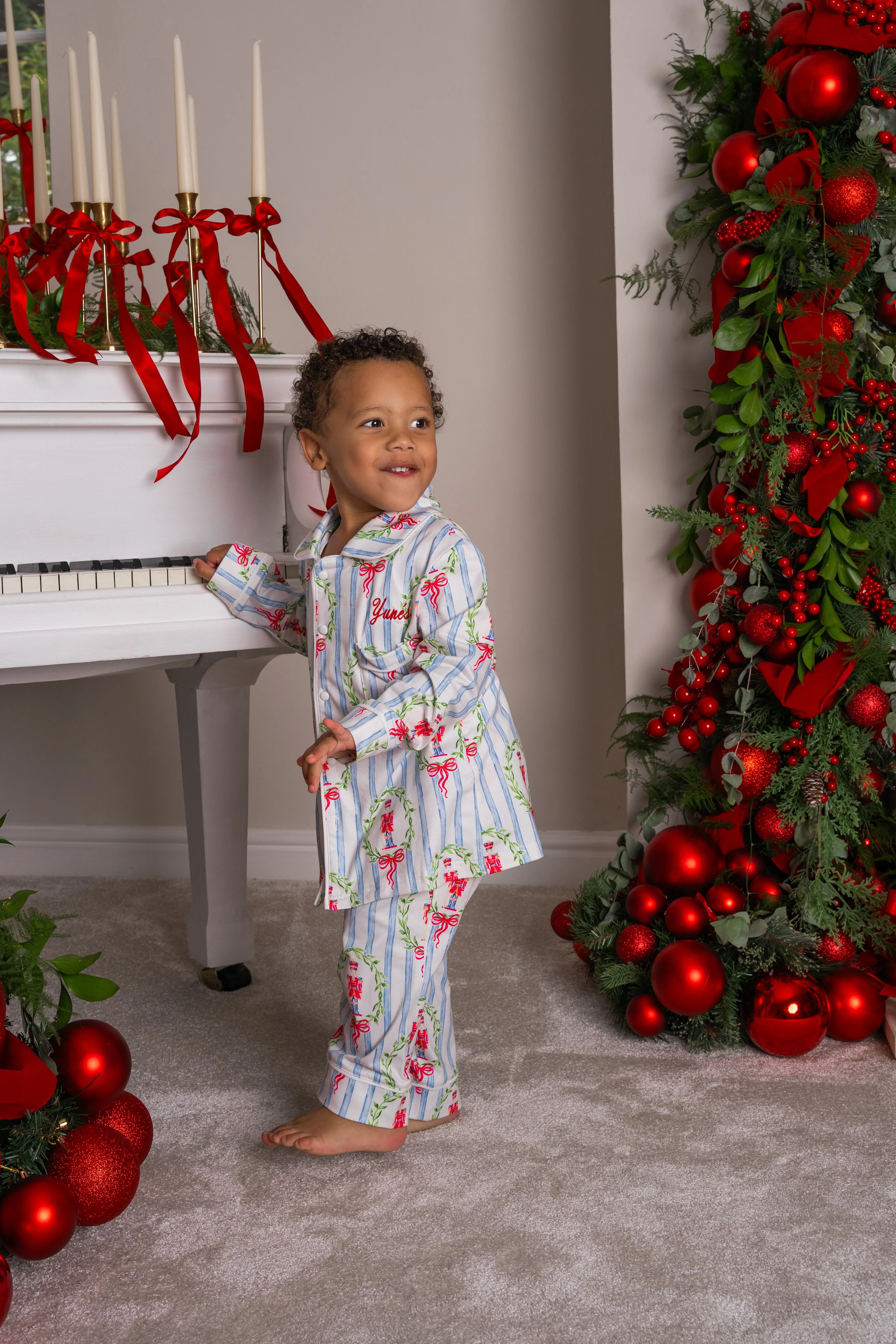 Boys Personalised Nutcracker Luxury Jersey Pants Set