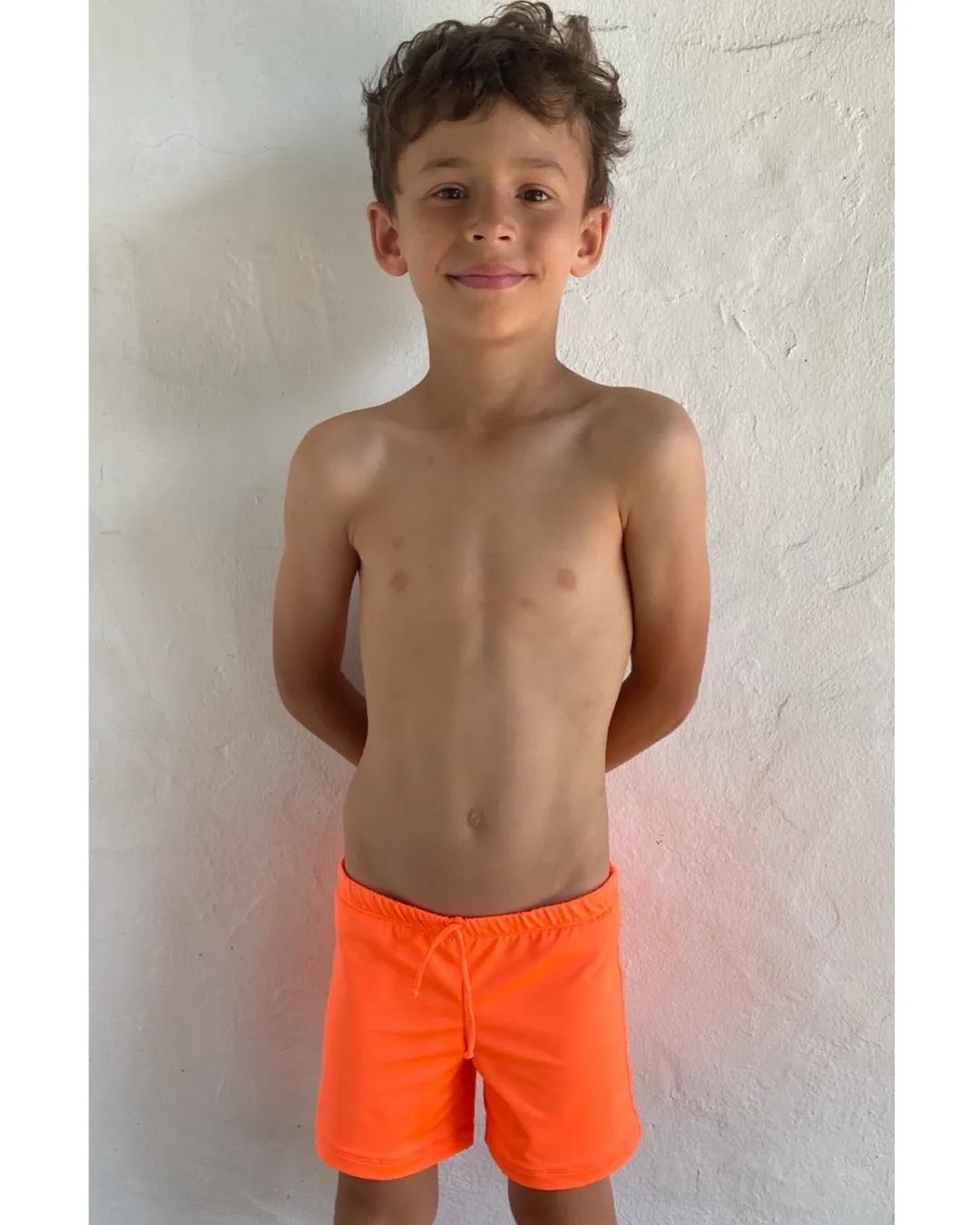 BOYS' SWIM SHORTS | Neon Orange