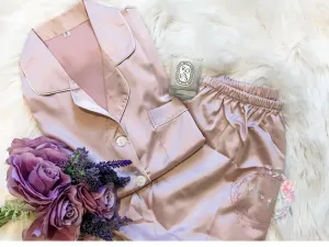 Bridal Party Pajamas, Group of Matching pajamas, set of bridal pajamas, Bridesmaid Pajamas sets Satin