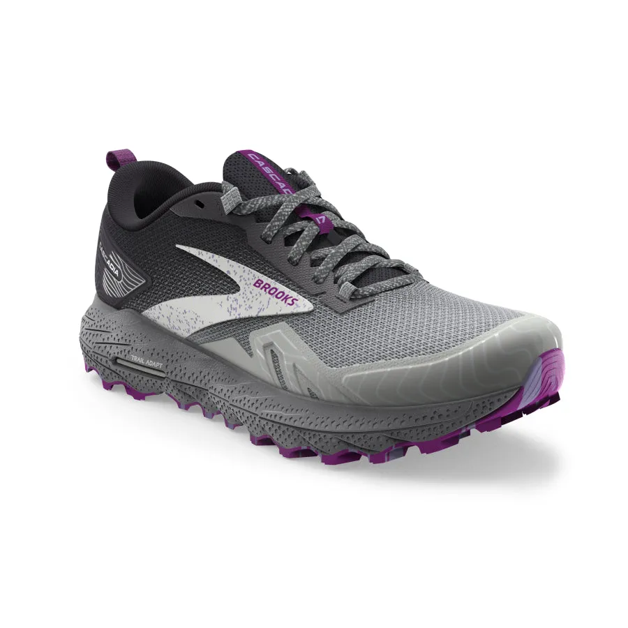 Brooks Cascadia 17 | Oyster / Blackened Pearl / Purple | Womens