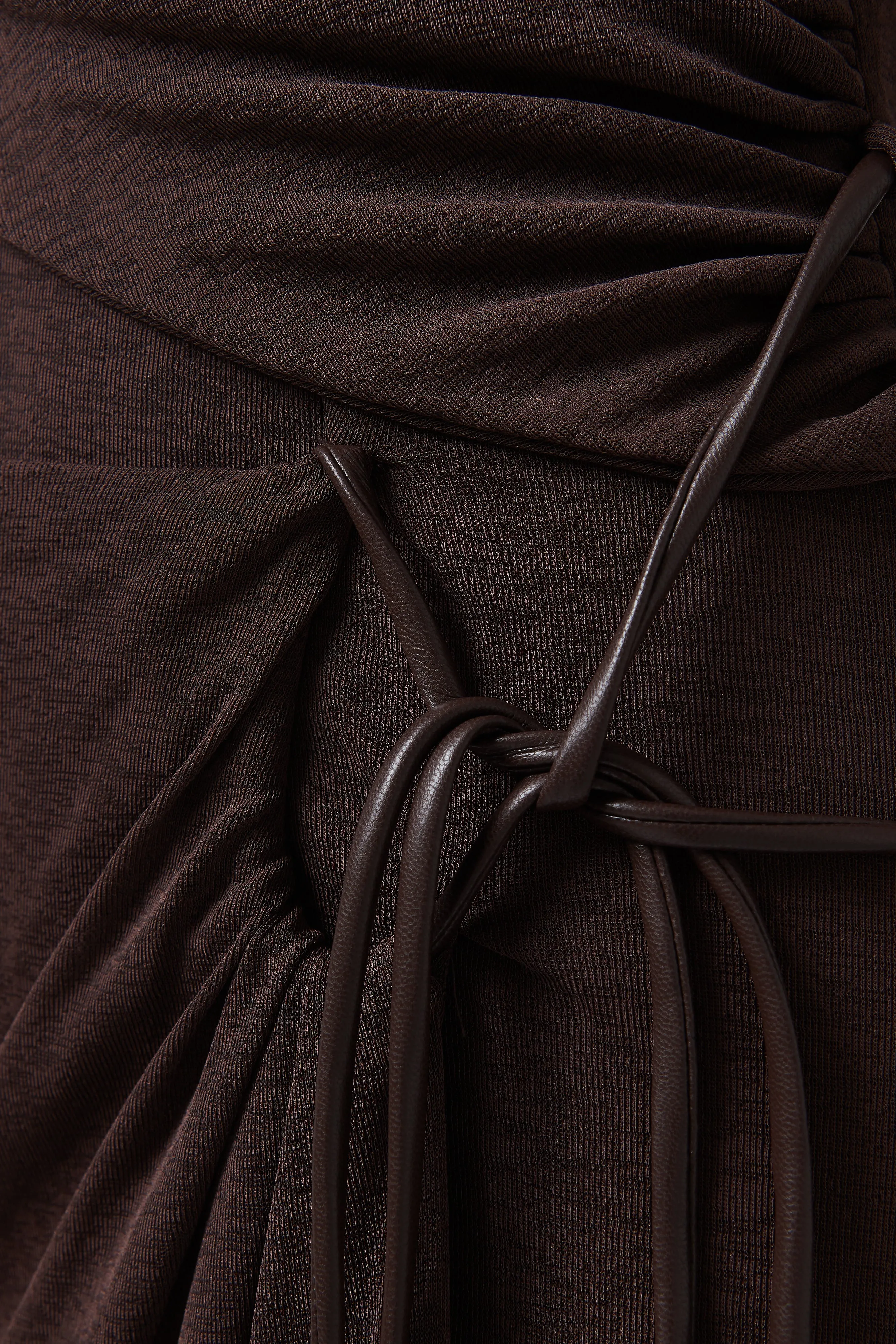 Brown Marghe Long Sleeve Maxi Dress