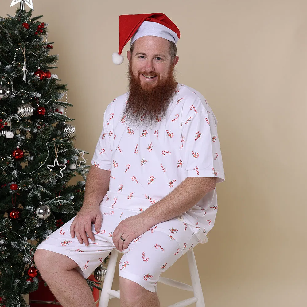 Candy Cane Organic Mens PJ Set