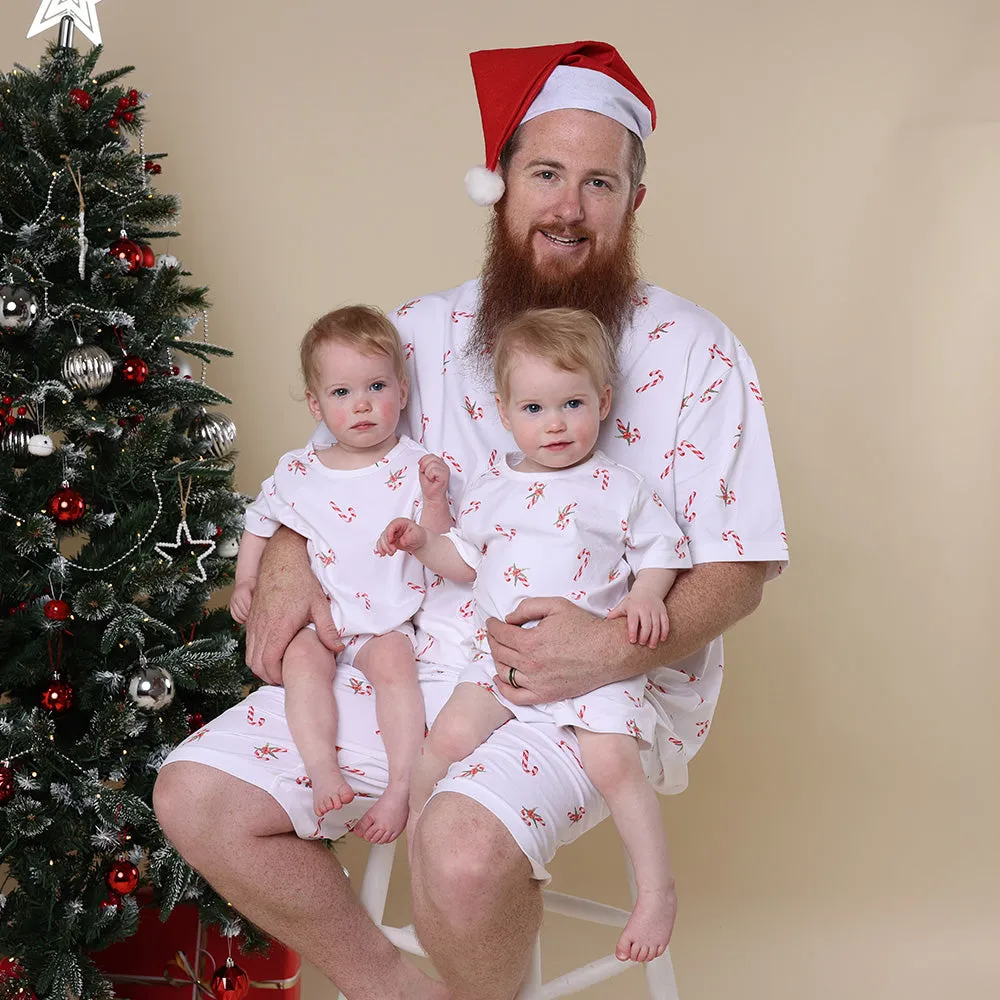 Candy Cane Organic Mens PJ Set