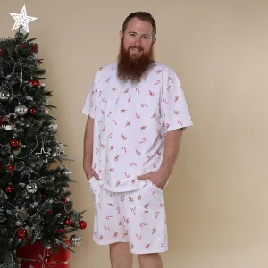 Candy Cane Organic Mens PJ Set