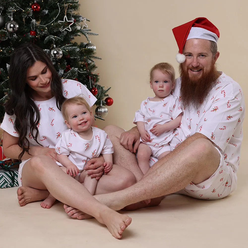 Candy Cane Organic Mens PJ Set