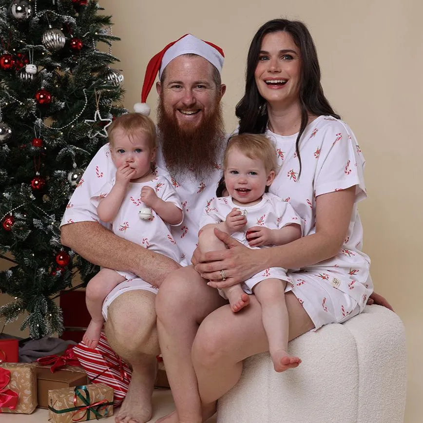 Candy Cane Organic Mens PJ Set