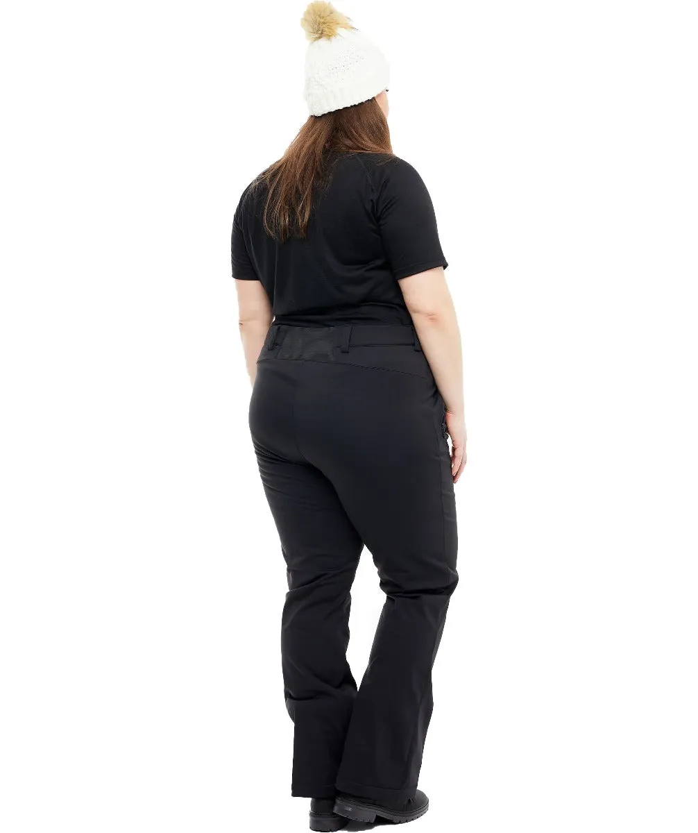Cartel Prague Softshell Stretch Snow Pant Black Short & Regular Sizes 18-30