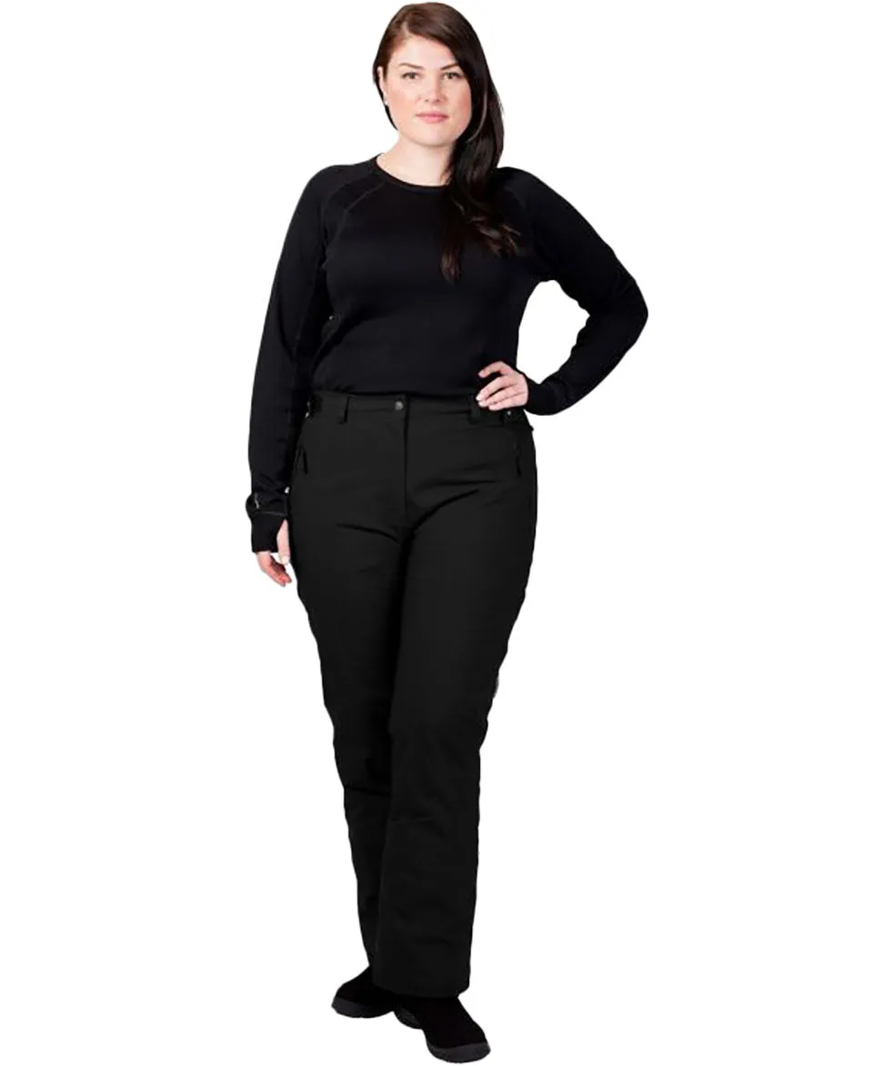 Cartel Whitefish Stretch Ski Pants Black Short & Long Sizes 16-30