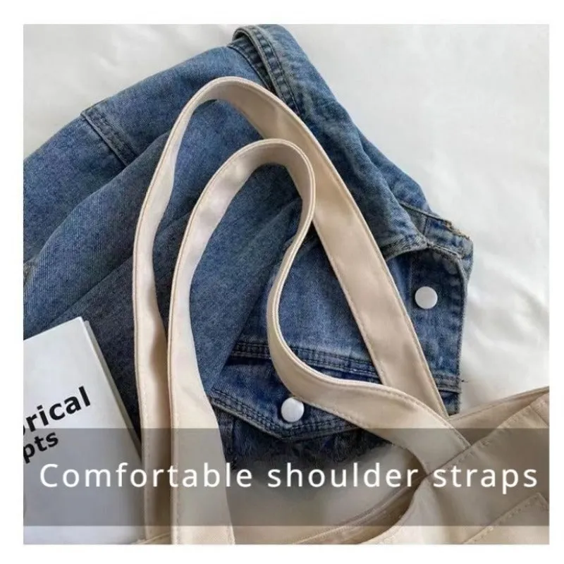 Casual Canvas Tote Bag – Large Capacity Commuter Handbag