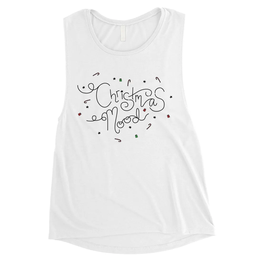 Christmas Mood Womens Muscle Shirt