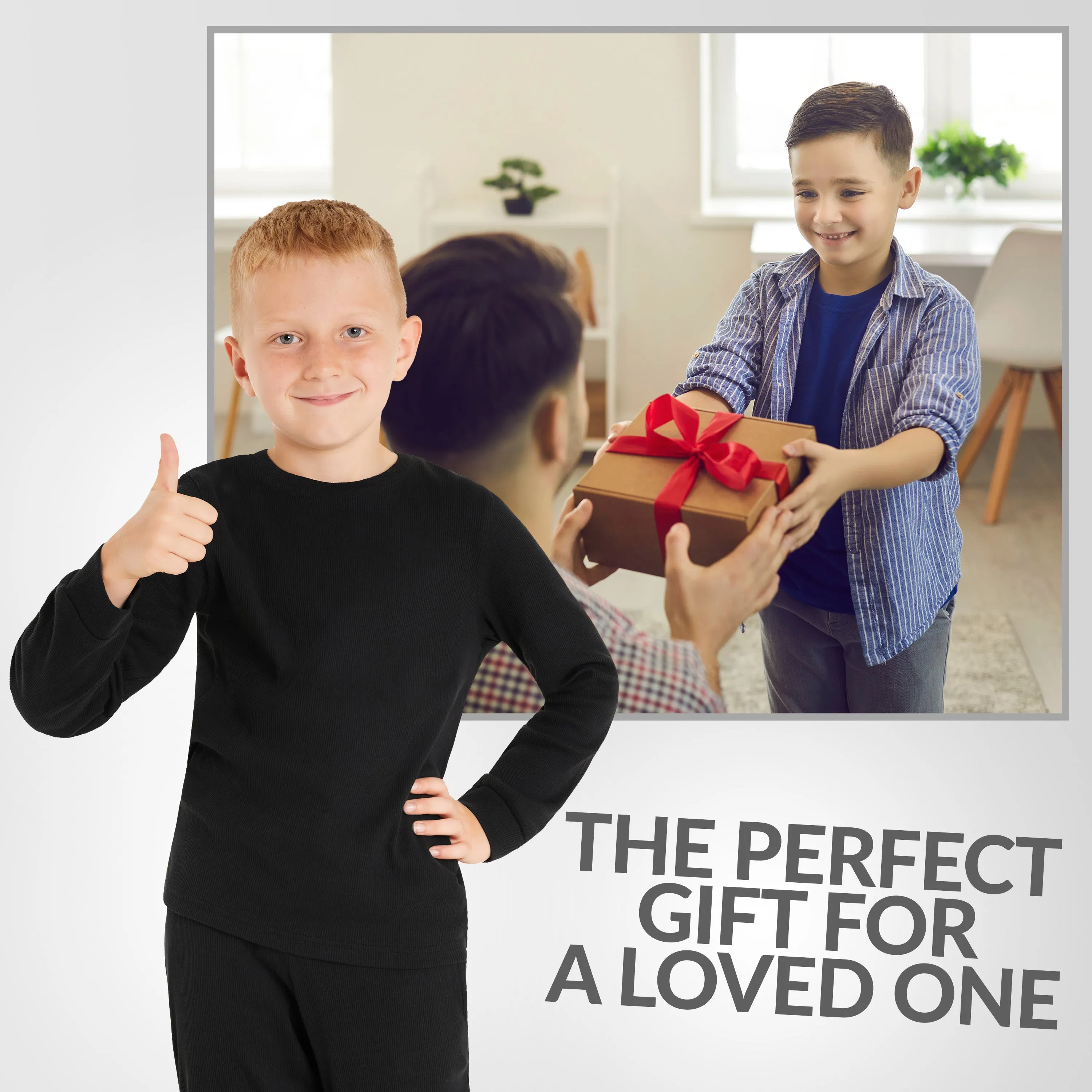 CityComfort Ribbed Pyjamas for Kids - Matching PJs for Family