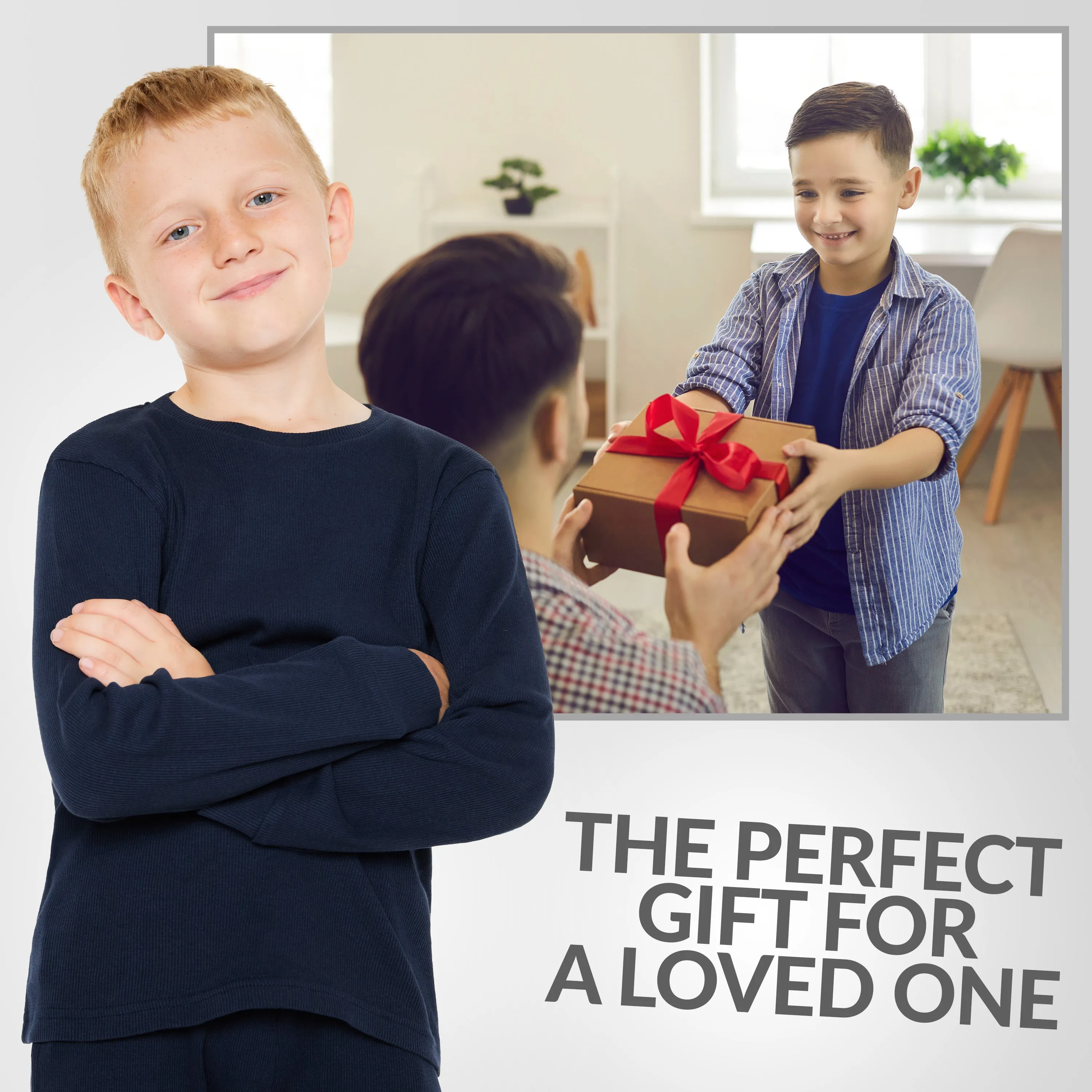 CityComfort Ribbed Pyjamas for Kids - Matching PJs for Family