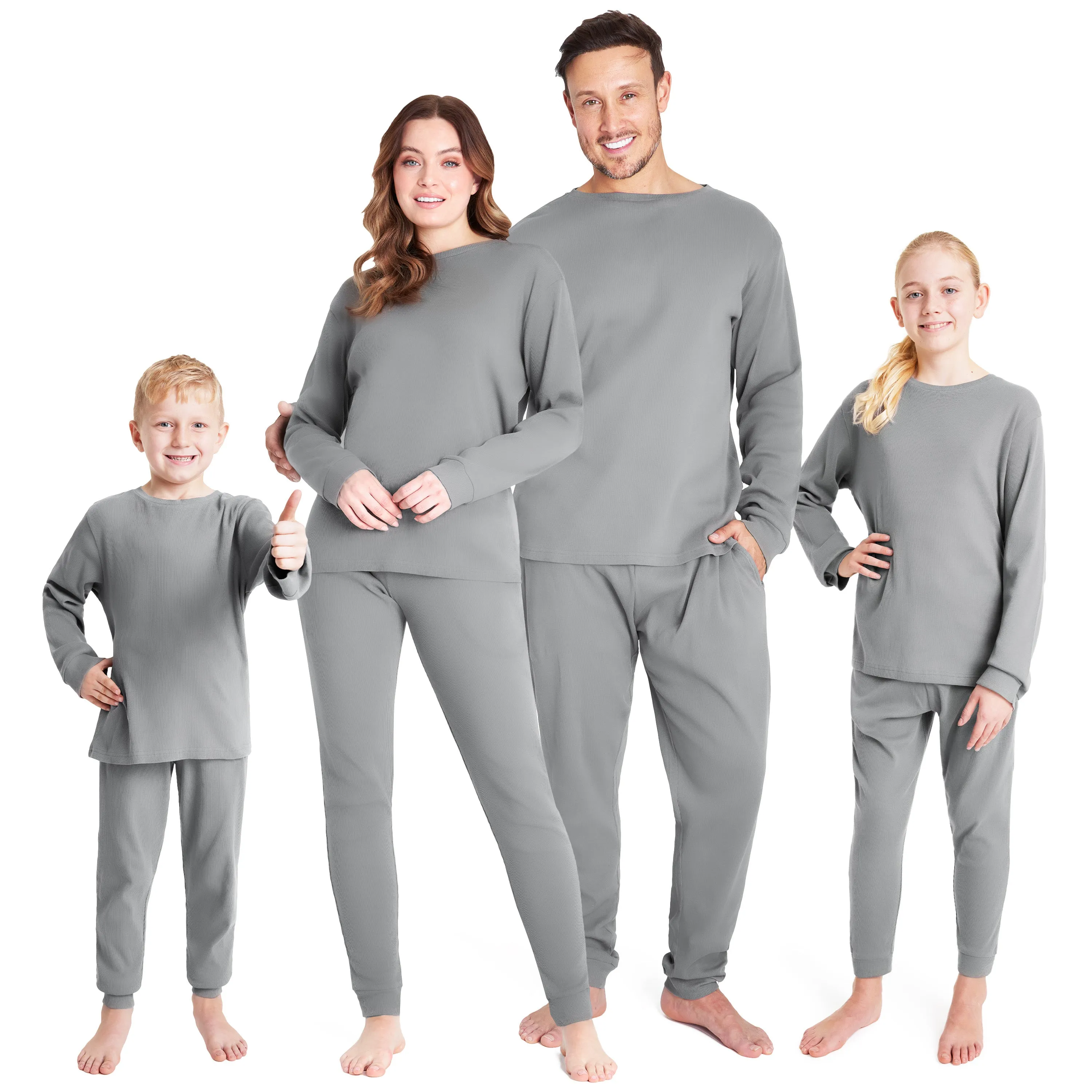 CityComfort Ribbed Pyjamas for Kids - Matching PJs for Family