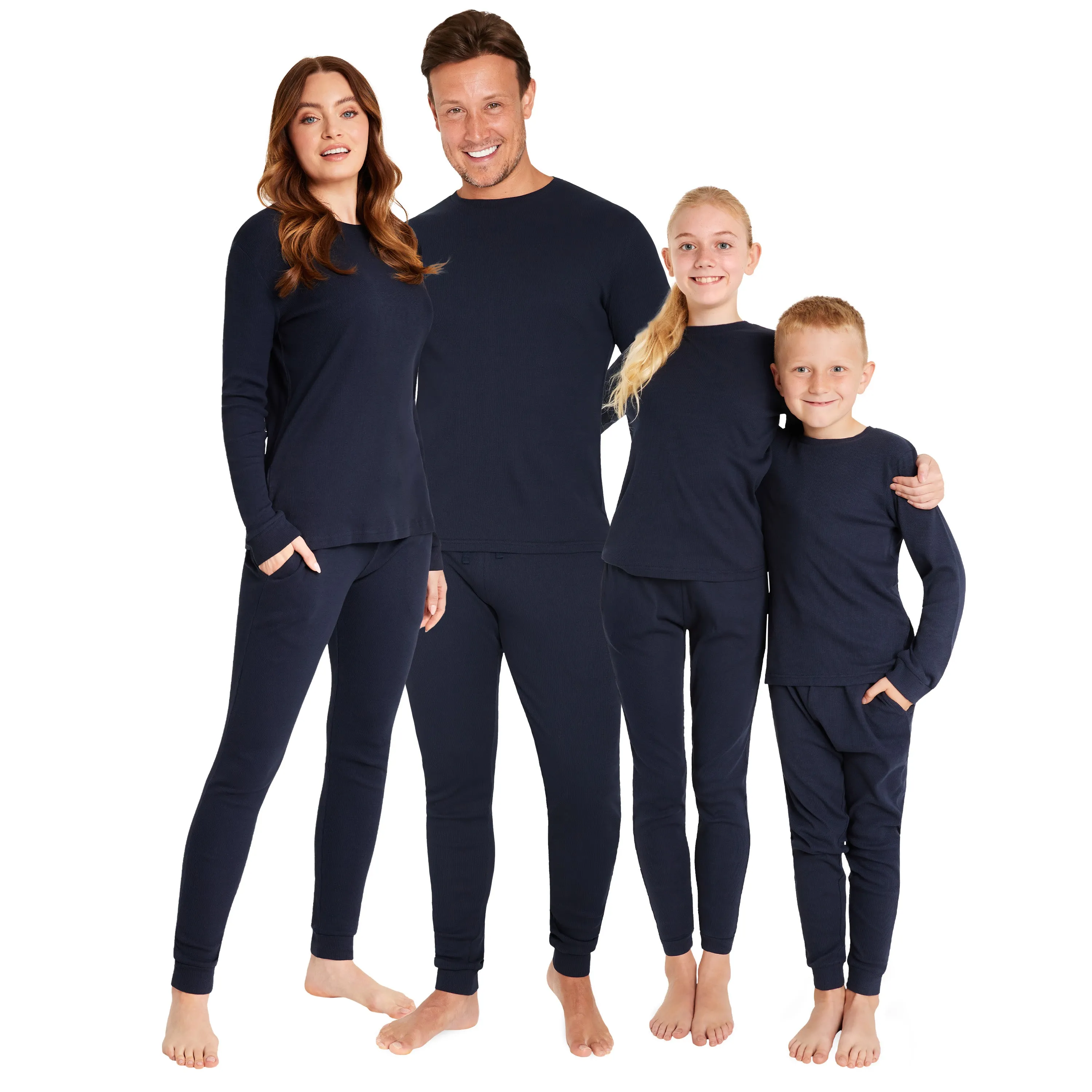 CityComfort Ribbed Pyjamas for Kids - Matching PJs for Family