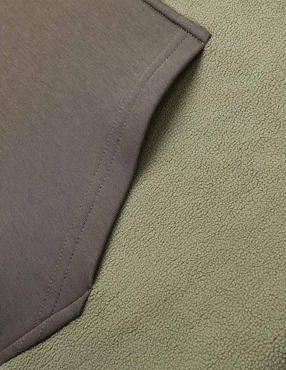 Couple Style Olive Green Double Sided Velvet Jacket