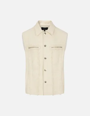 Couple Style Tweed Loose Vest