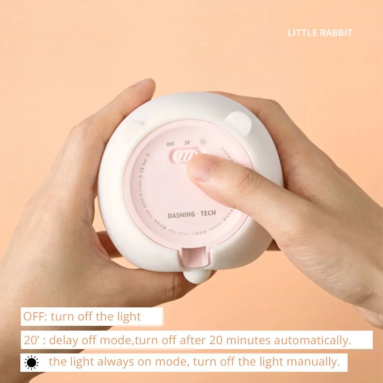 Cute Squishy Little Rabbit Night Lamp