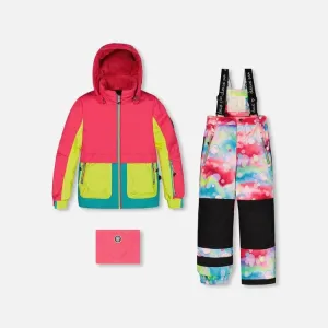 Deux Par Deux Two-Piece Snowsuit - Printed Bubbles