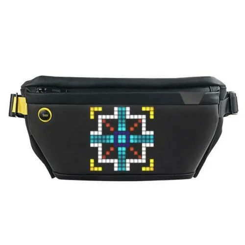 Divoom Pixoo Pixel Display Sling Shoulder Bum Crossbody Shoulder Bag Lights Display