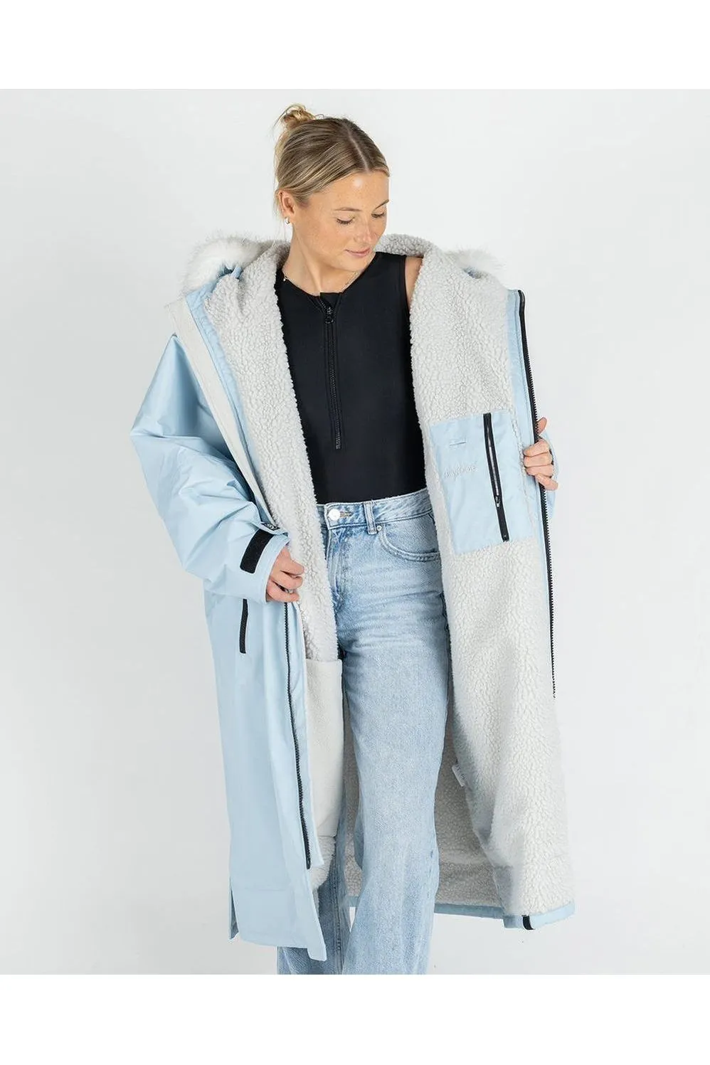 Dryrobe Advance Adult Long Sleeve Alpine Ice Blue